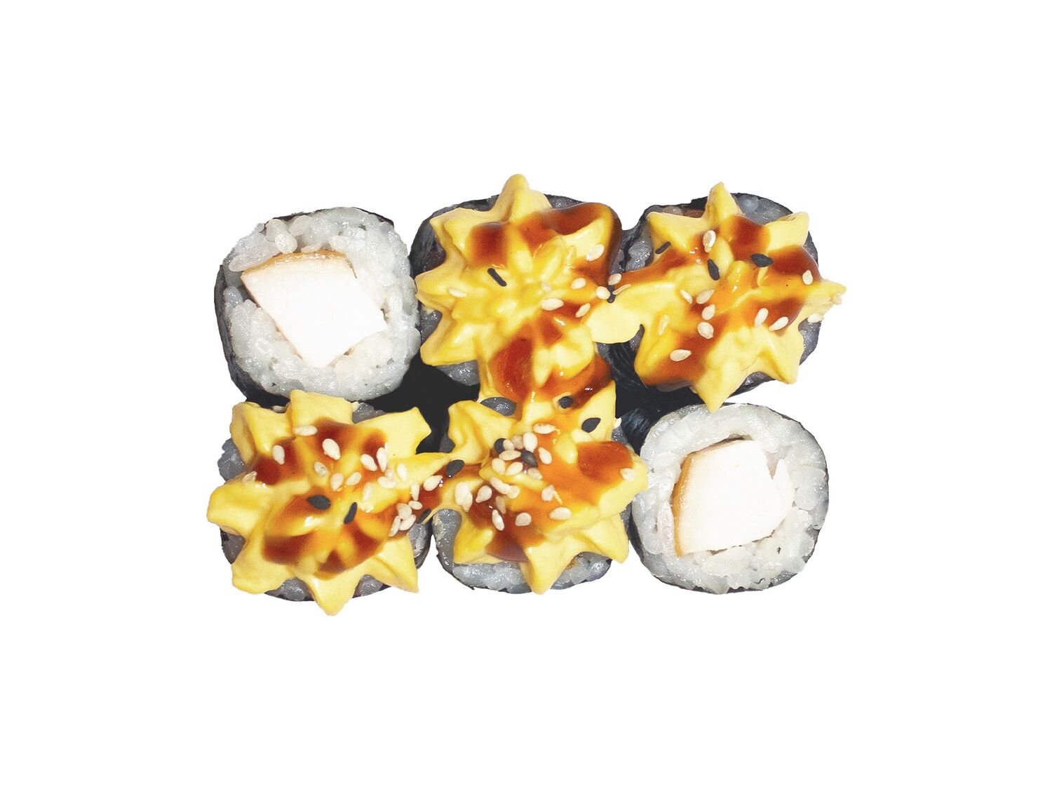 Запеченный ролл маки Спайси-курица