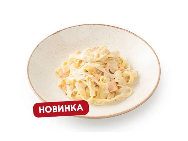 Паста с копченым лососем