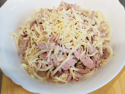 Макароны с ветчиной как у бабушки