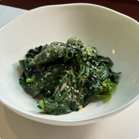 Обжаренный шпинат