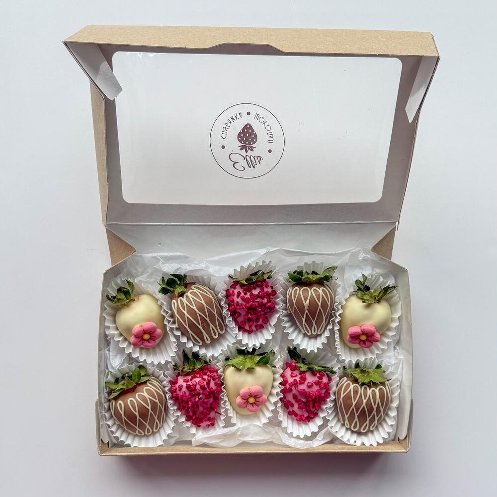 Клубника в шоколаде "Вензеля", 10 ягод