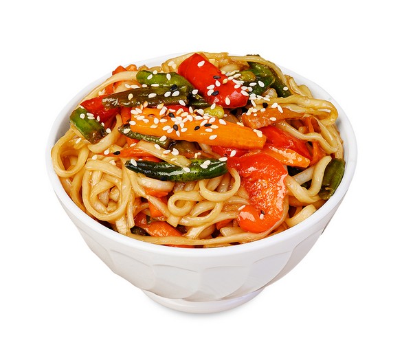 WOK с овощами и соусом