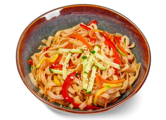 Wok Лапша рисовая с овощами(терияки)