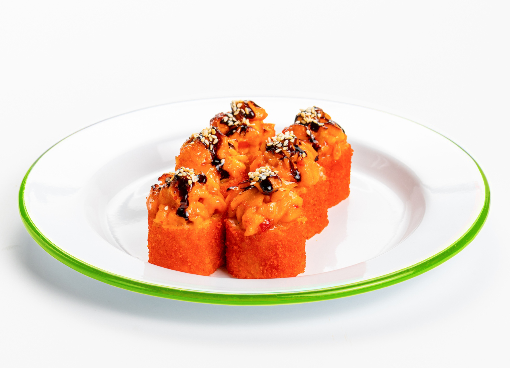 Запеченный ролл с лососем