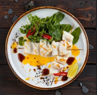 Кальмар на гриле