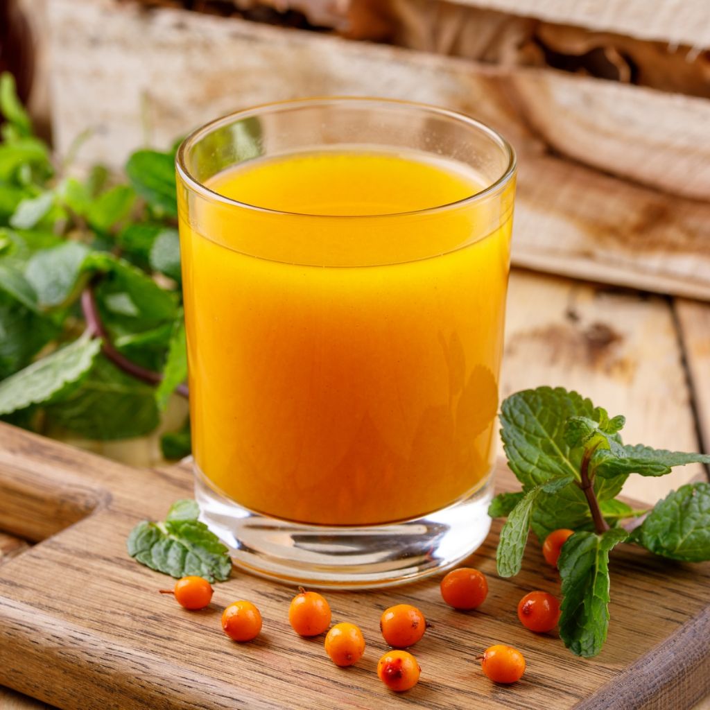 МОРС ОБЛЕПИХА 0,3Л ИЗ ПРОТЁРТОЙ ЯГОДЫ