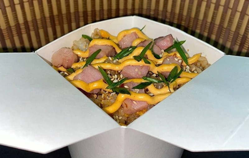Плов с беконом