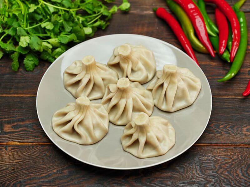 Хинкали с говядиной и свининой
