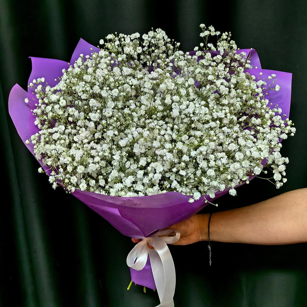 Букет из белой гипсофилы (код 227)