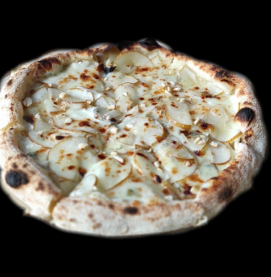 Пицца с грушей и сыром