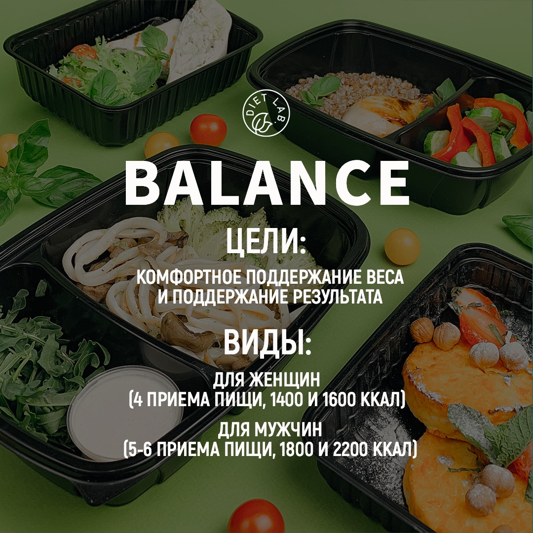 Рацион BALANCE (1800 ккал)