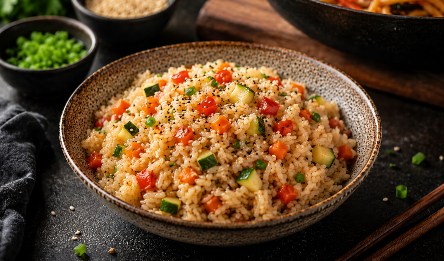 Рис с овощами Wok