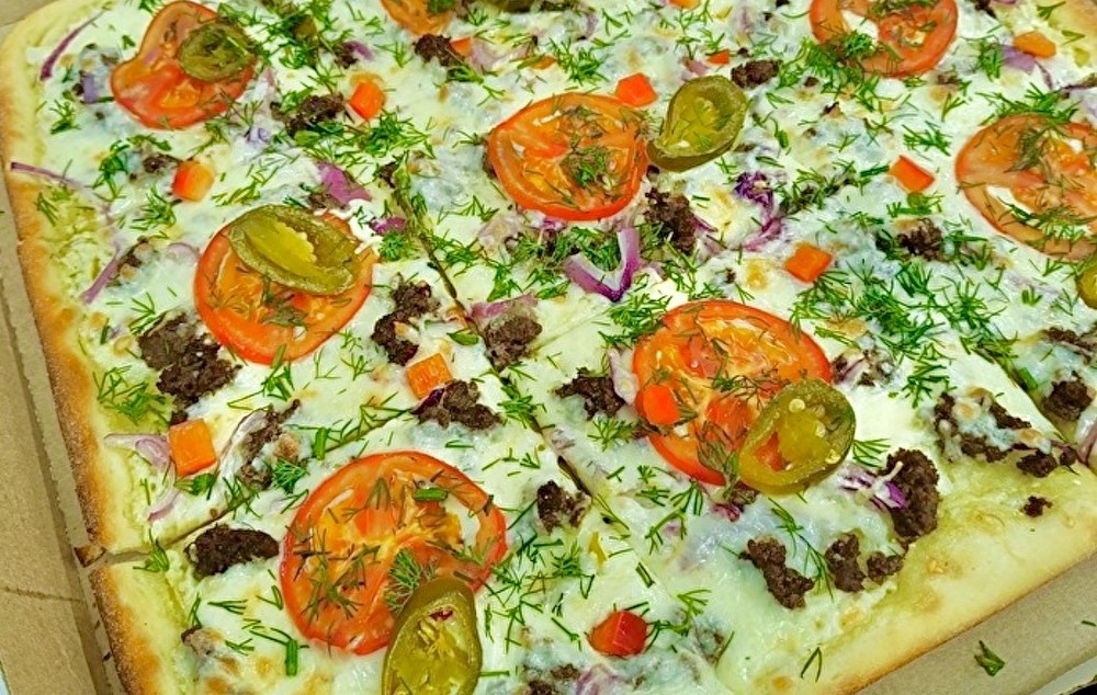 Халяль Мясная (квадратная пицца) 30 см