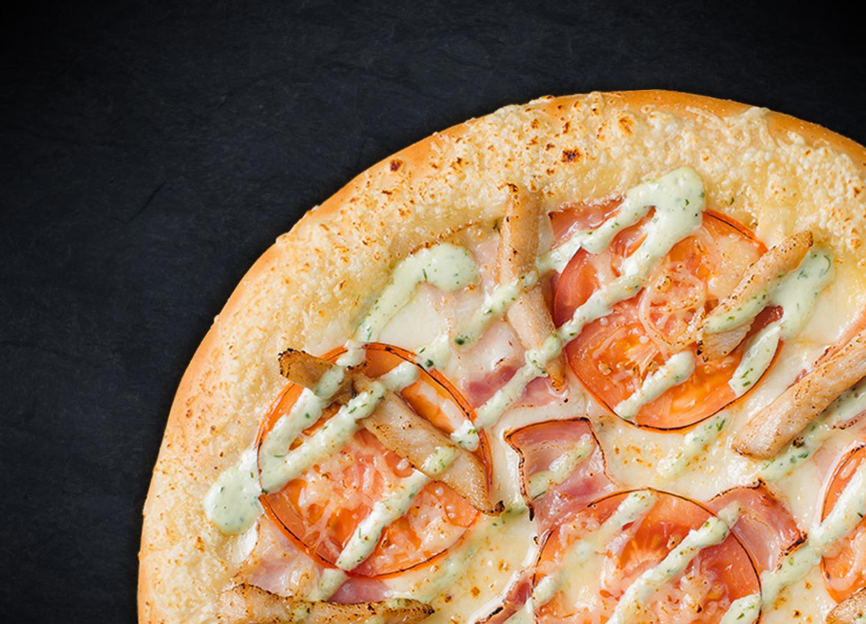 Чикен Ранч 25 см (толстое с сыром)