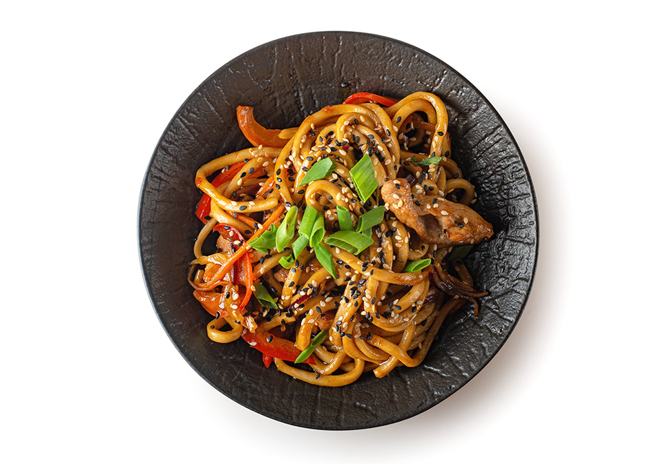 Удон с курицей