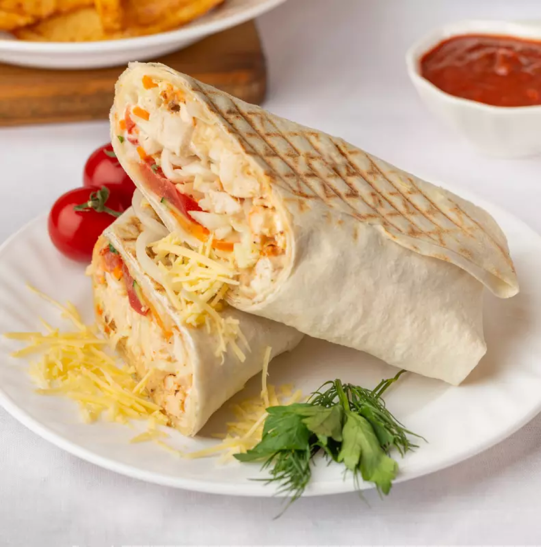 Шаурма свиная с сыром 320г