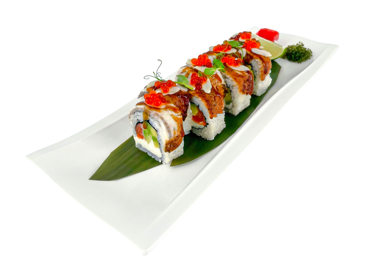 Угорь-лосось с авокадо