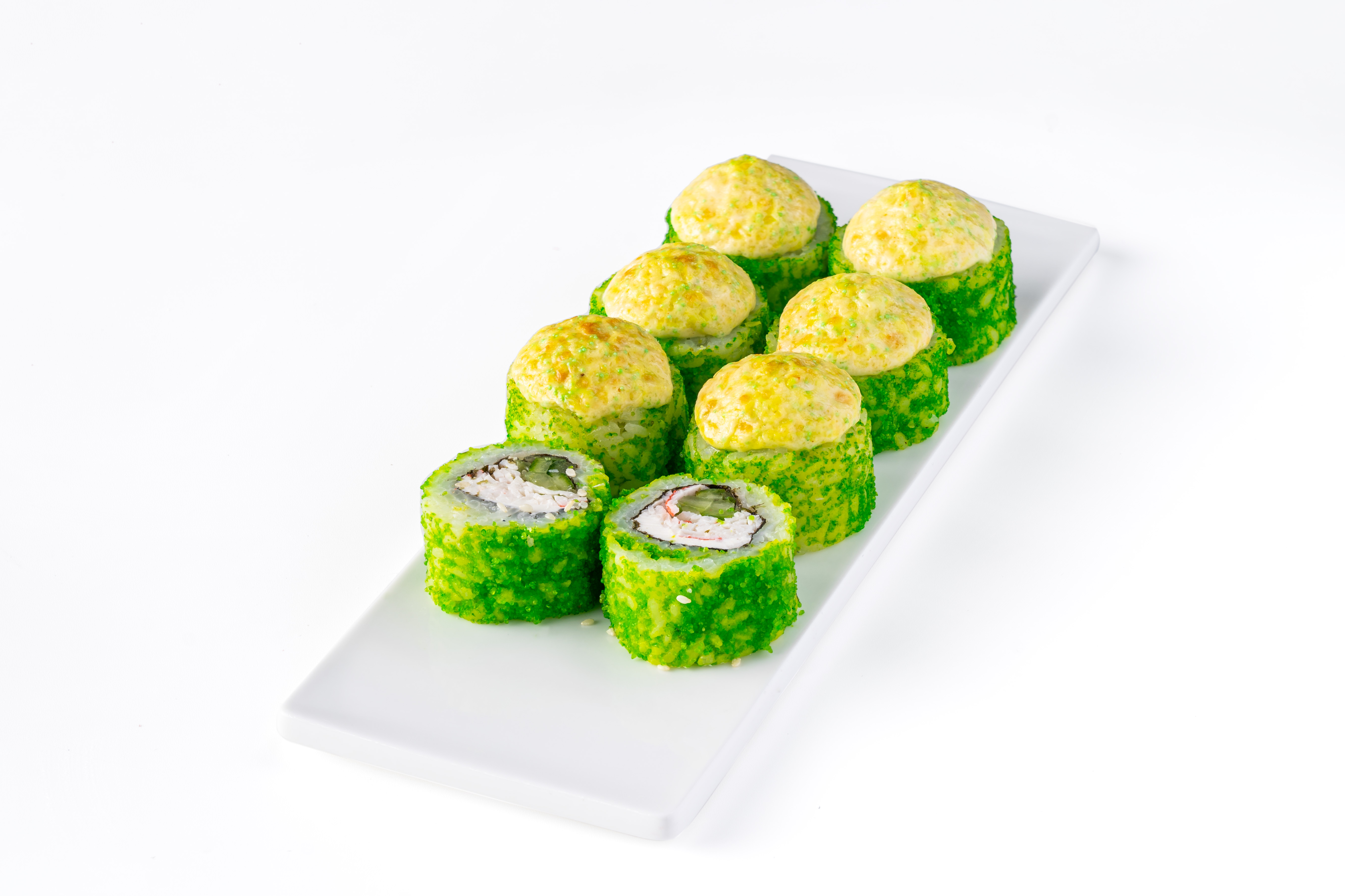 Запеченный ролл Грин с крабом