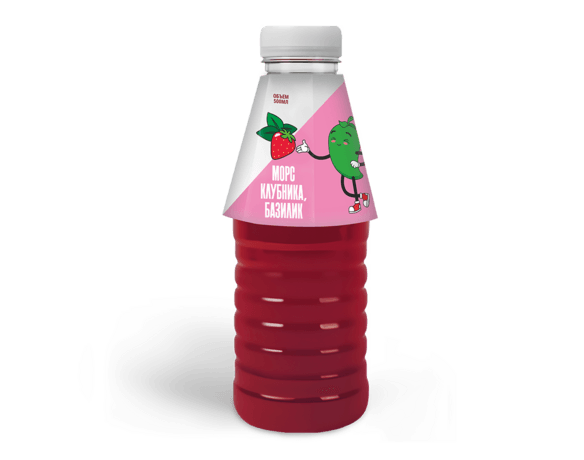 Морс Клубника, базилик 0.5л
