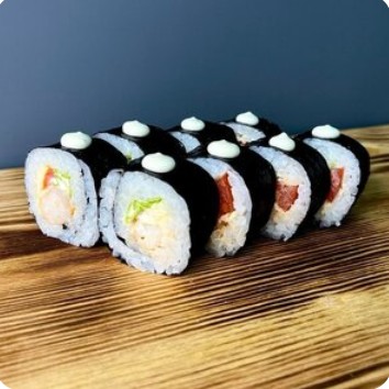 Ролл Цезарь креветка