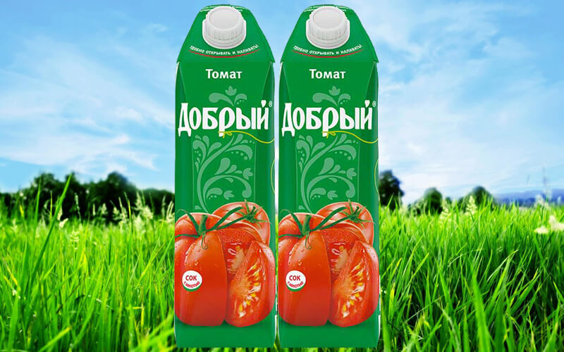 Сок «Добрый» томатный 1 л