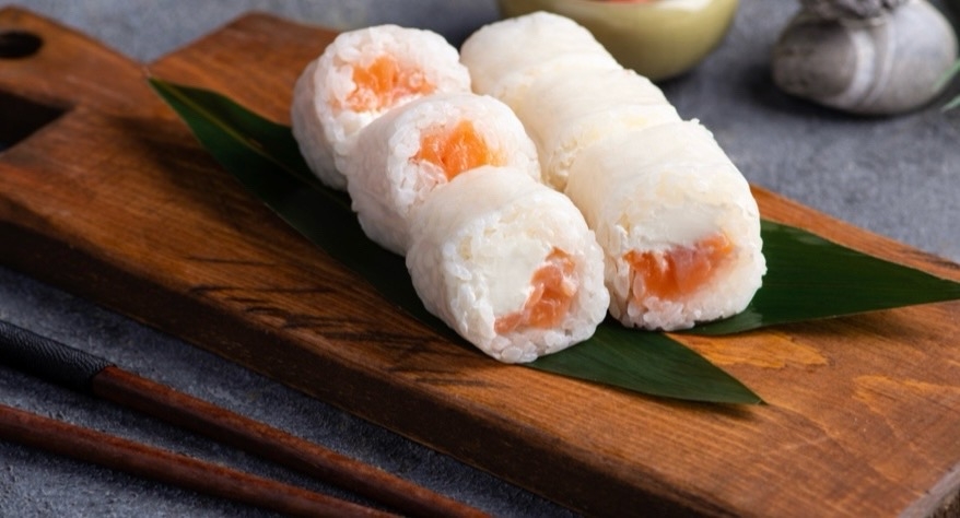 Нежный ролл с лососем