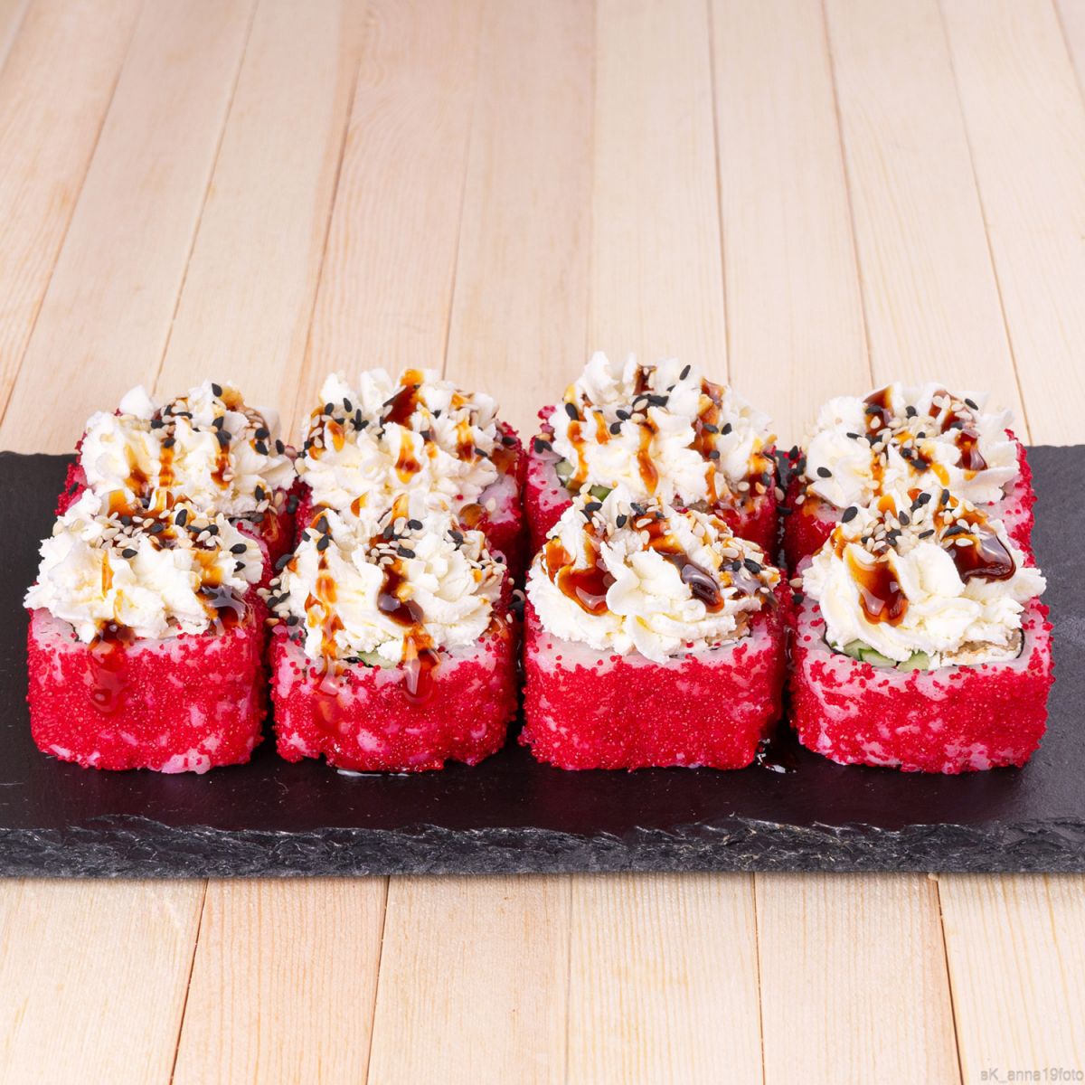 Калифорния с креветкой и сыром