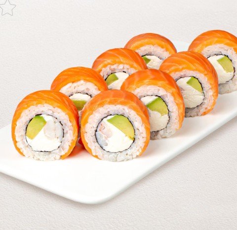 Ролл Филадельфия с тигровой креветкой