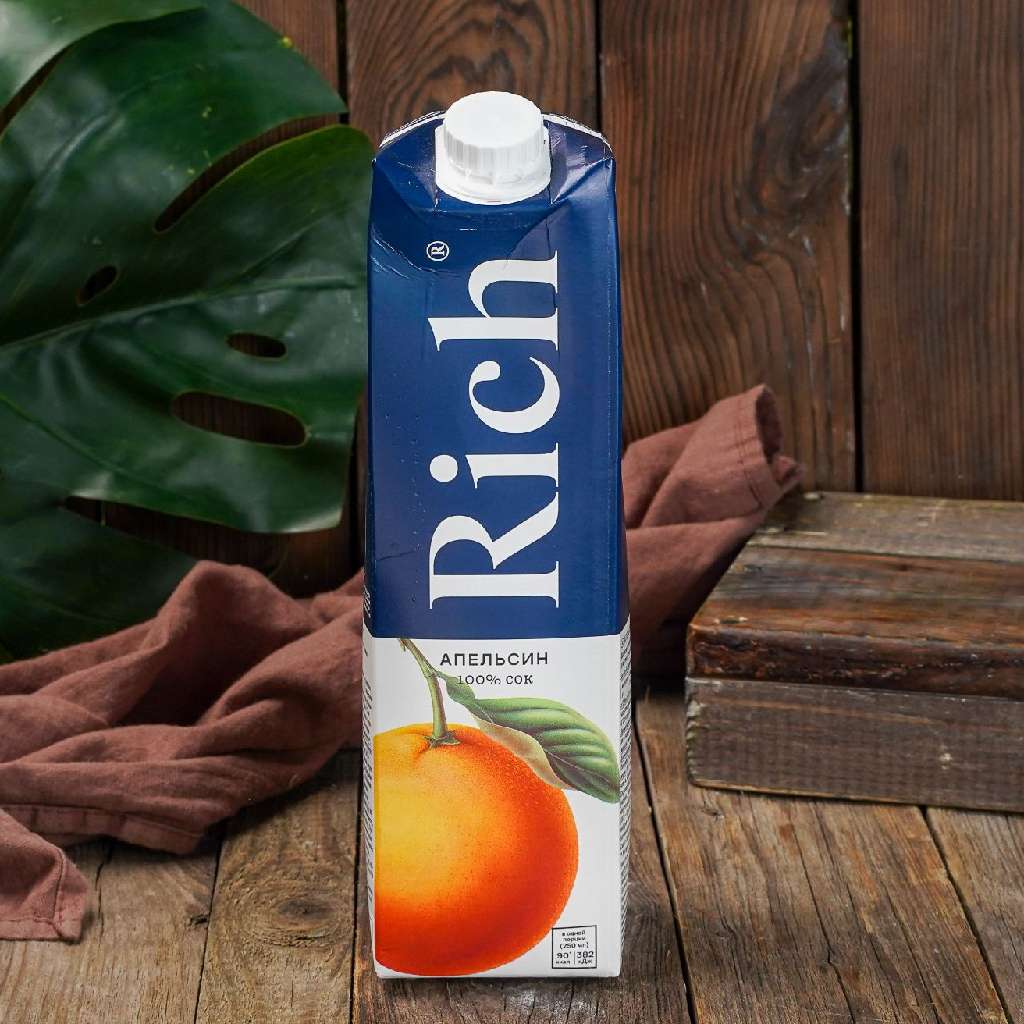 Сок RICH апельсин 1л