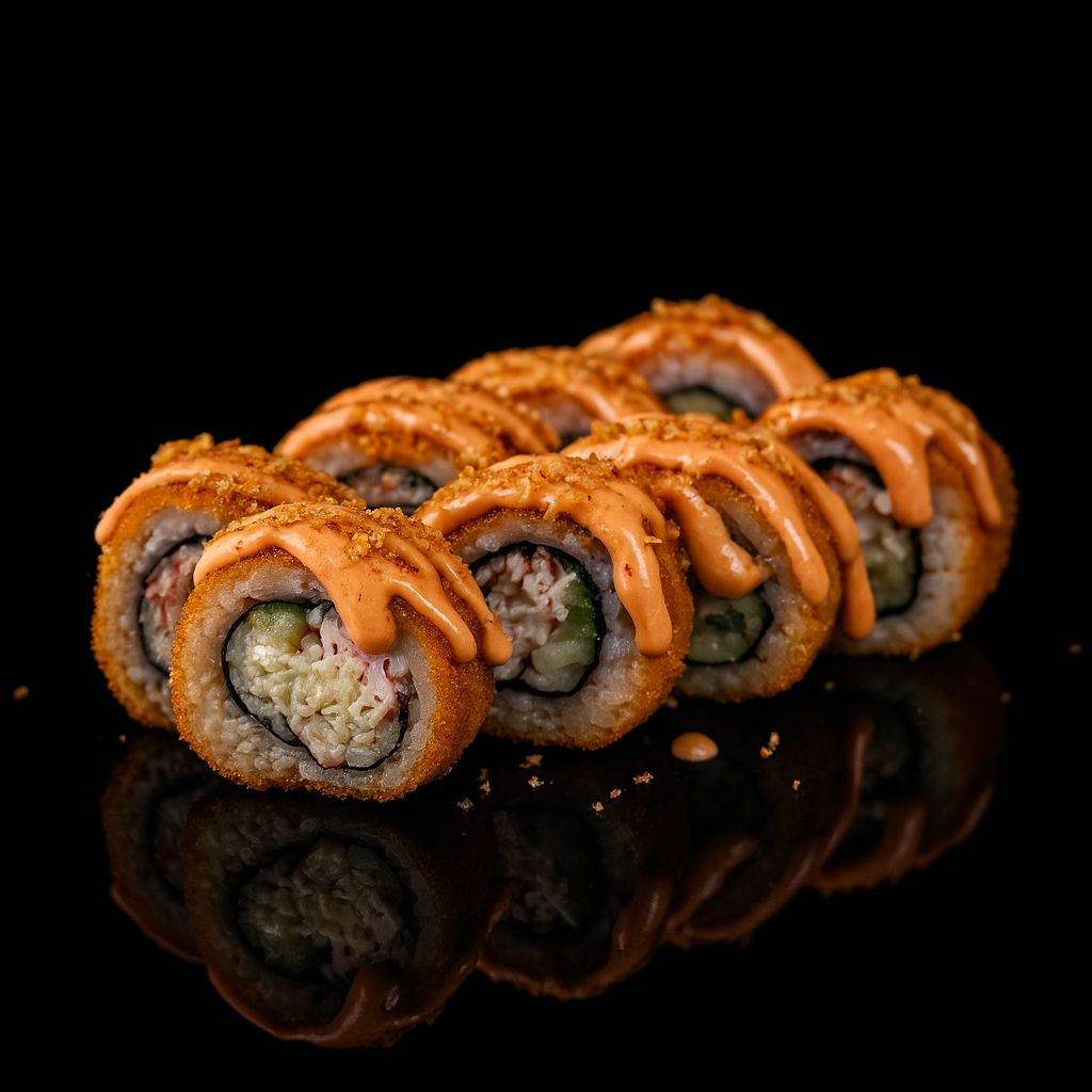 Темпурный ролл с крабом