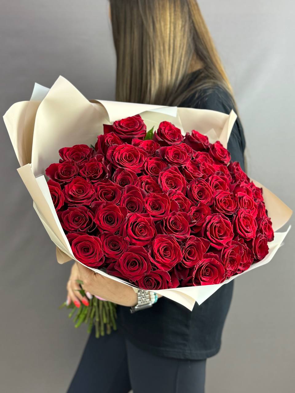 Букет из 51 красной розы