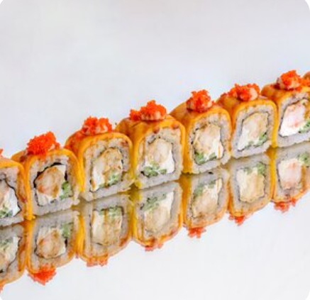 Ролл с манго и креветками