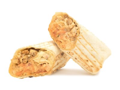 Шаурма с курицей и овощами