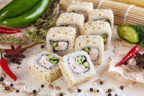 Калифорния с кунжутом