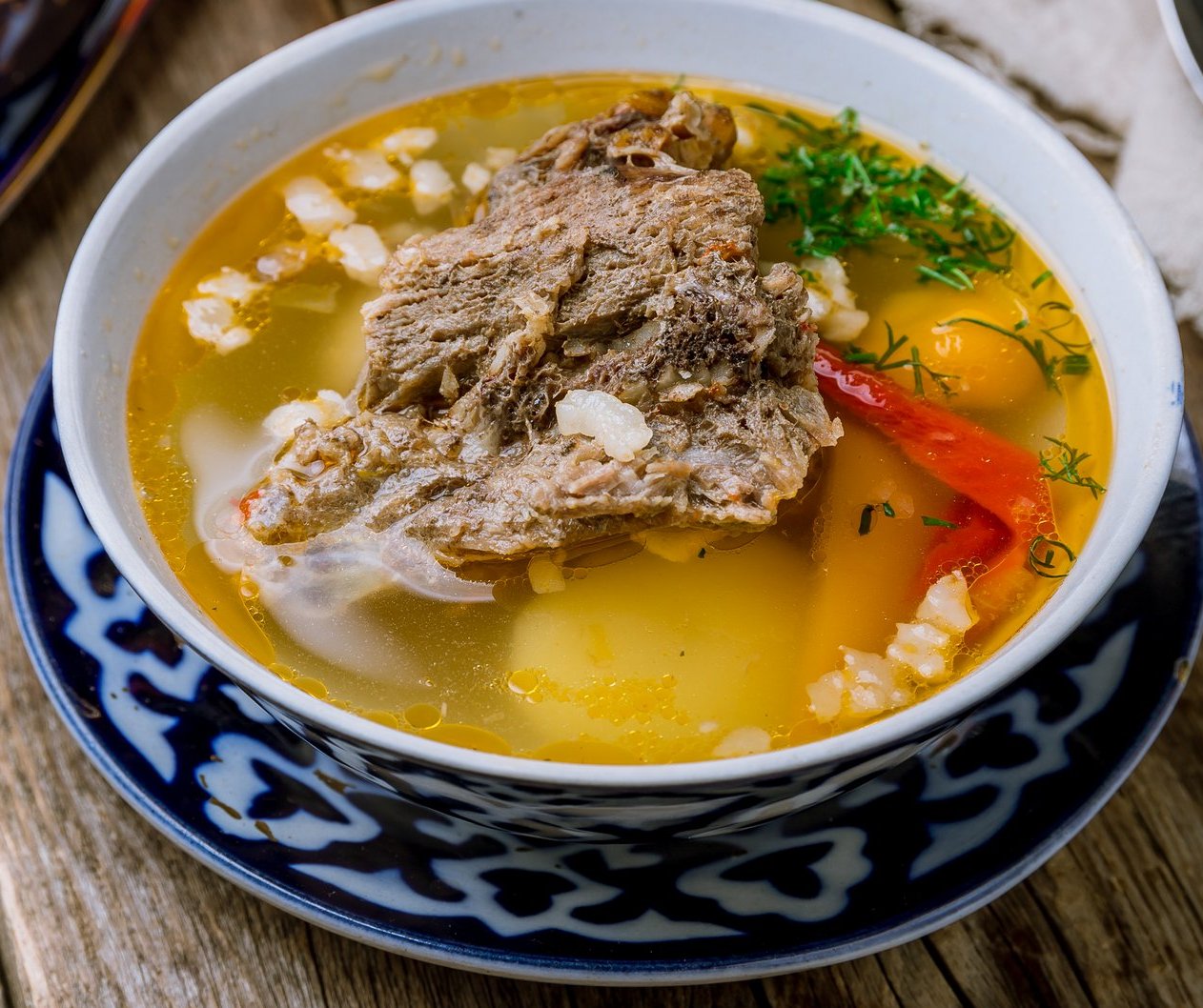 Шурпа с бараниной 