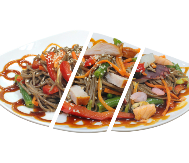 Гречневая лапша соба с курицей