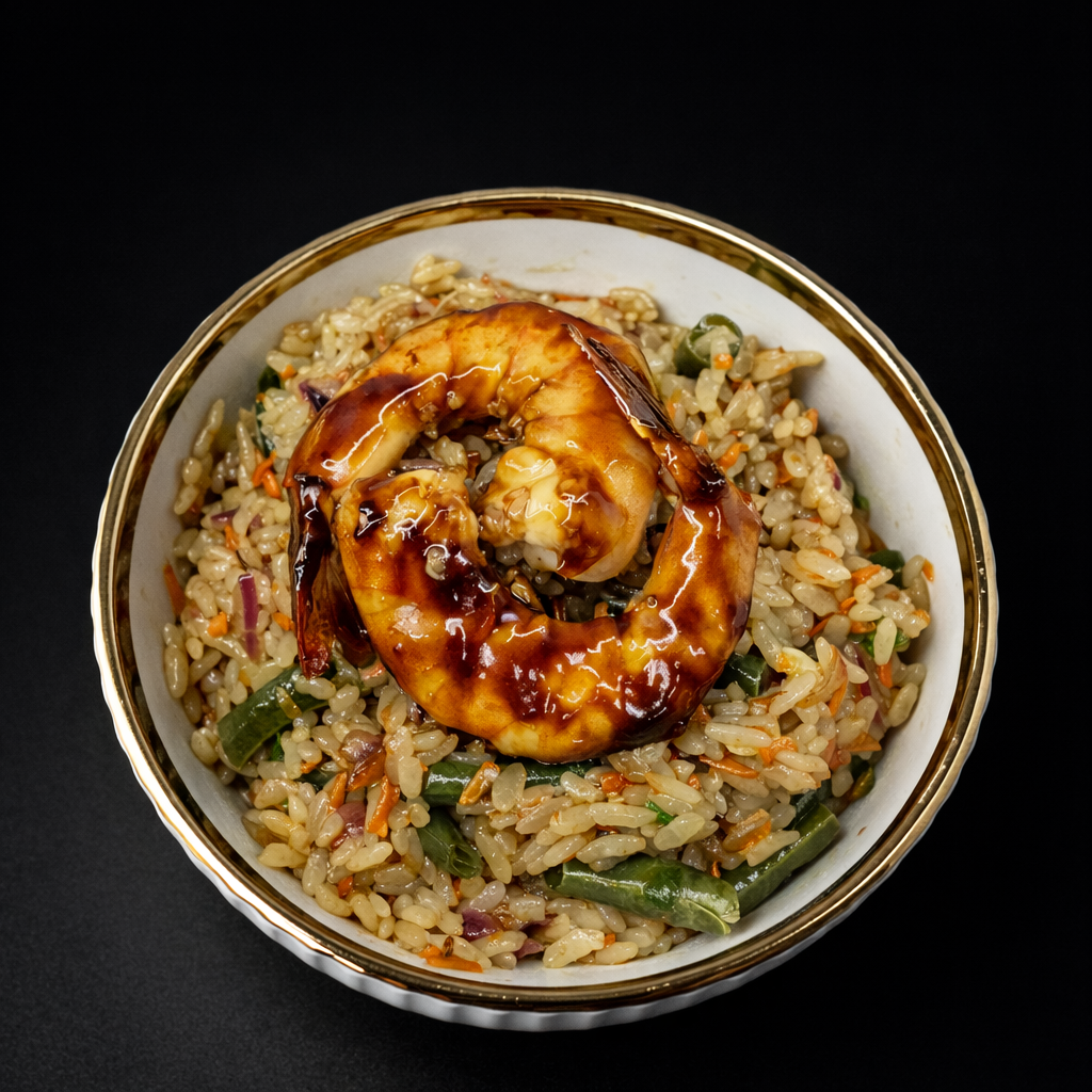 Рис с креветками