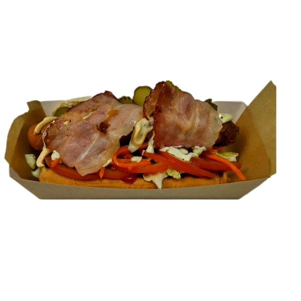 Хот дог с беконом 1шт