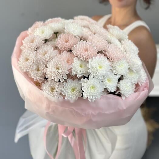 Моно букет из хризантем