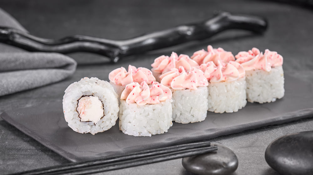 Ролл Лава с крабом