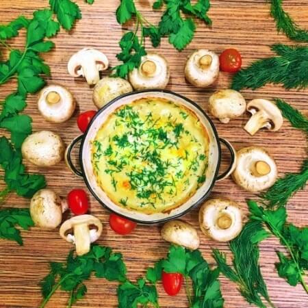 Цветная капуста, брокколи и ветчина