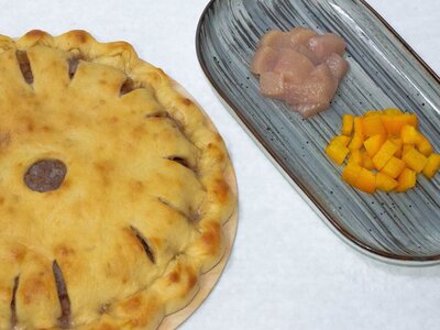 С курицей и болгарским перцем