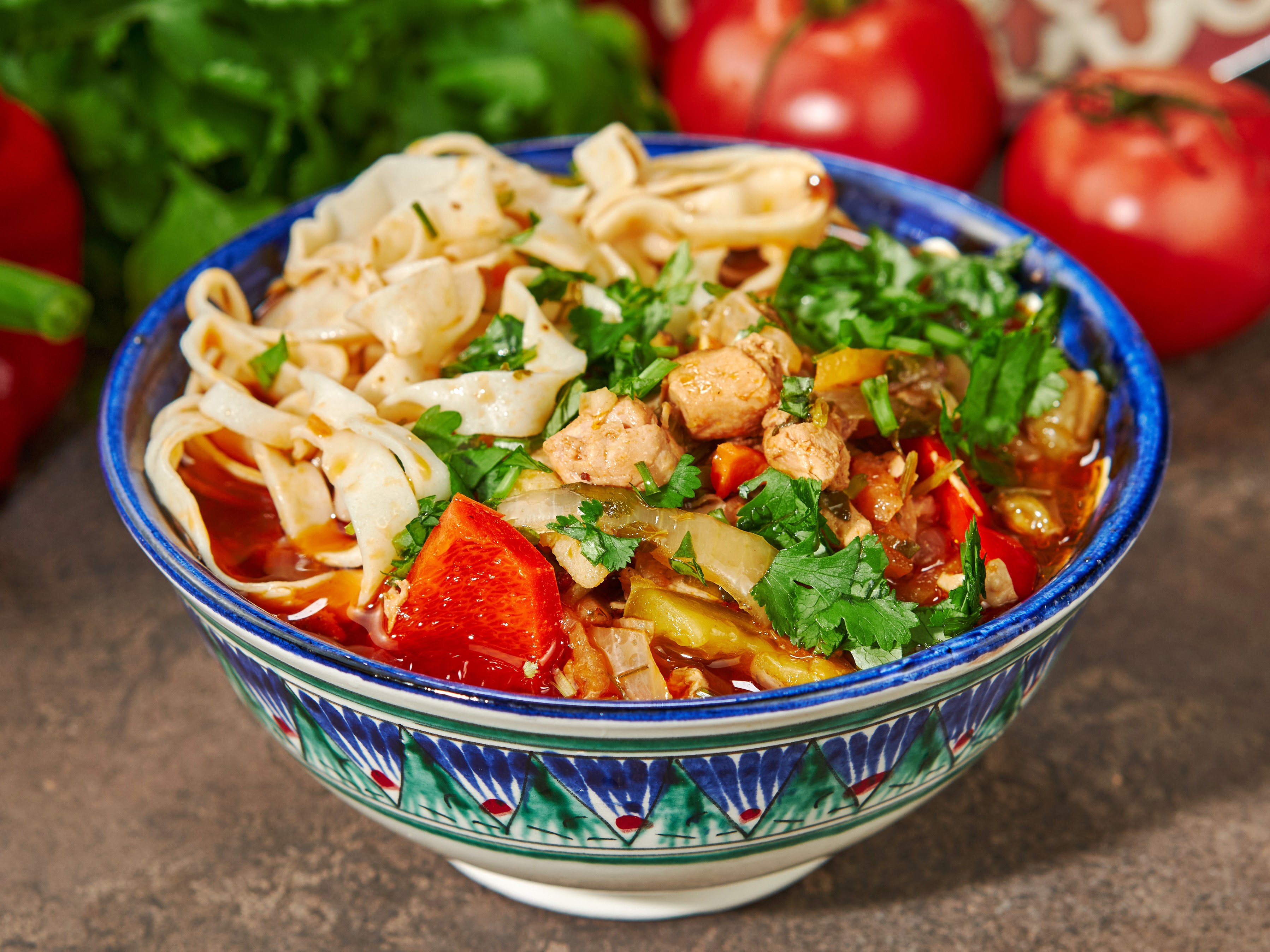 Лагман с говядиной