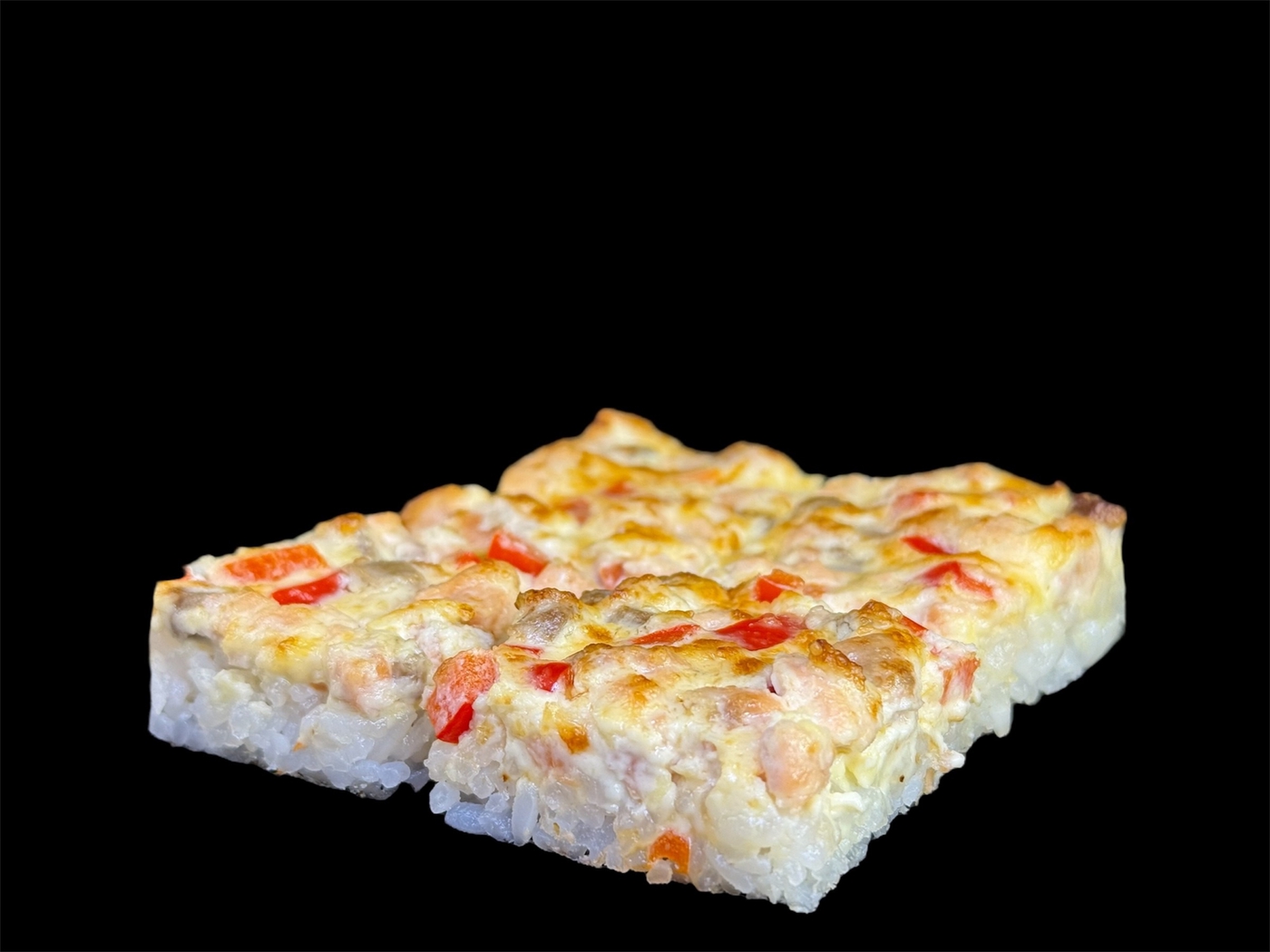 Мини пицца с лососем