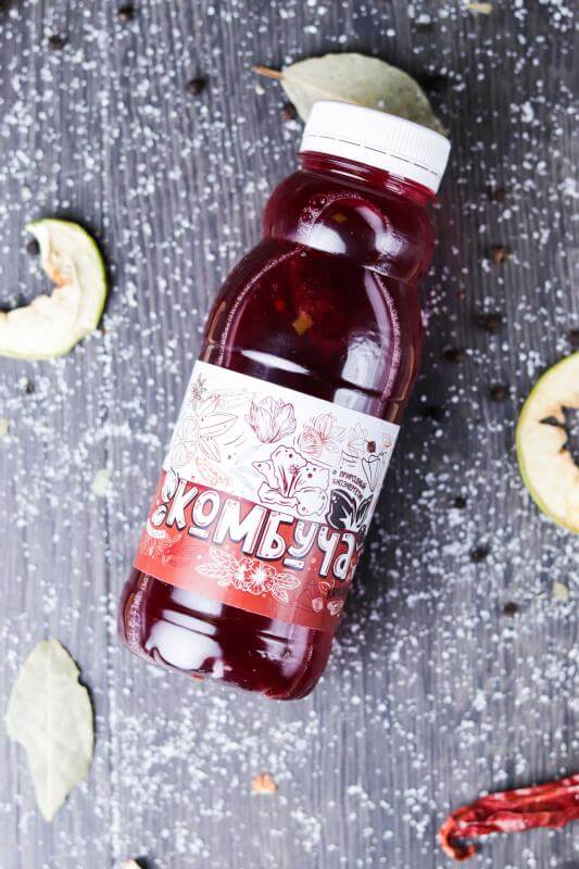 Комбуча апельсин-корица 300 мл