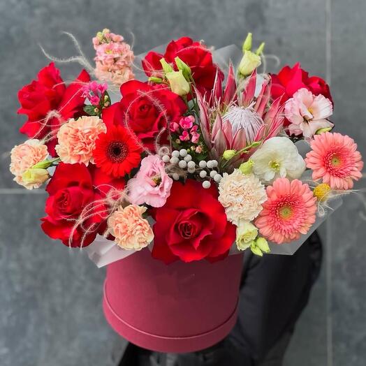 Жгучий микс в коробе французская Роза 