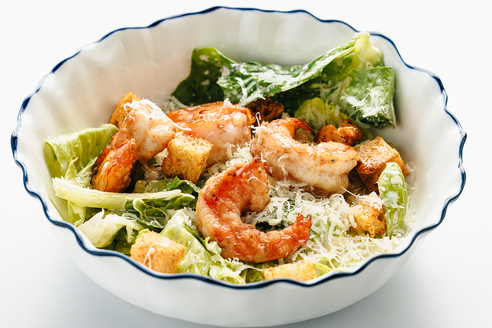Салат "Цезарь" с креветками