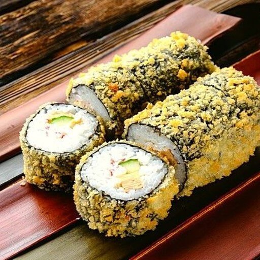 Ролл жареный с крабом