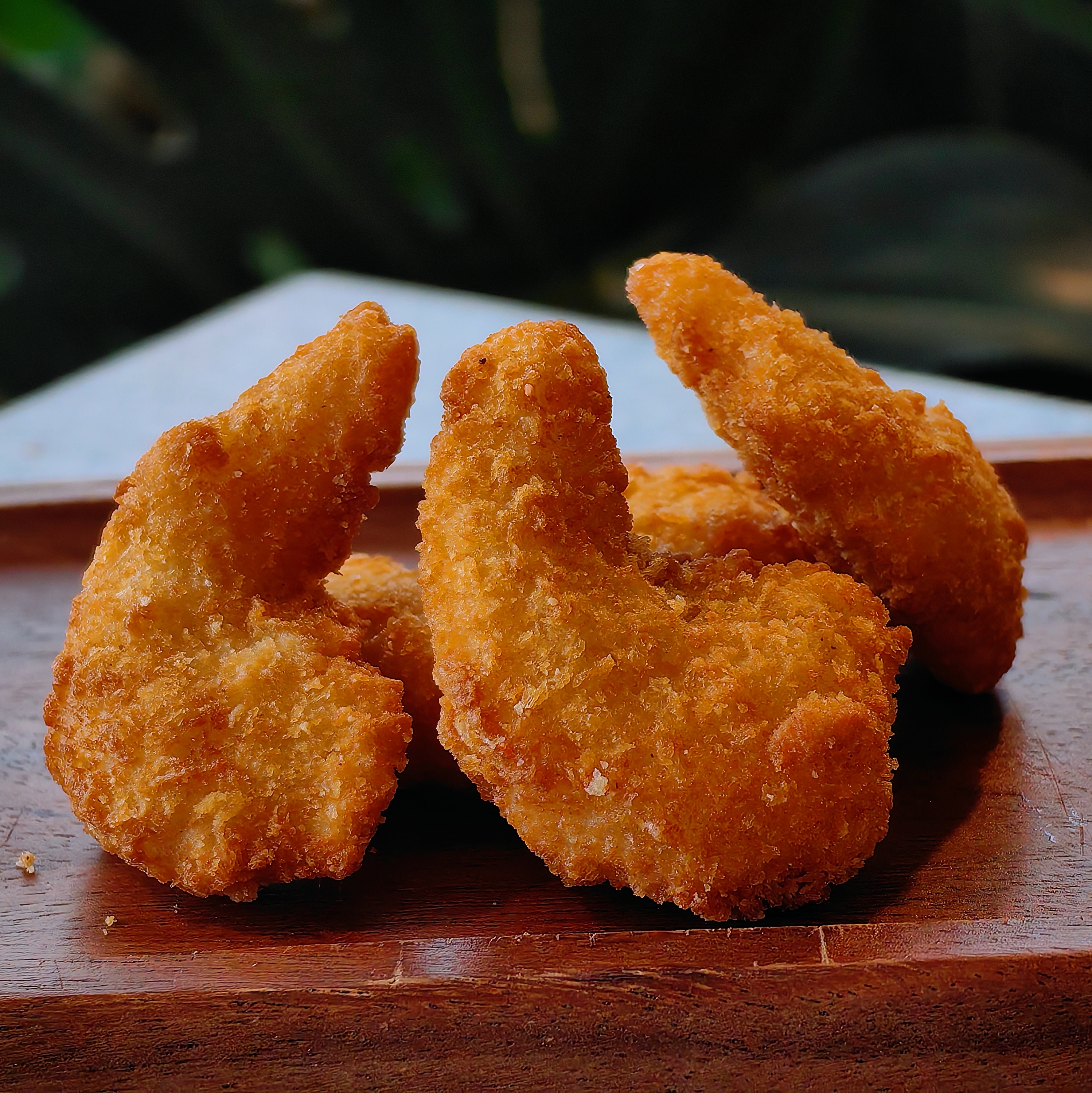 Хрустящие креветки с соусом свит чили