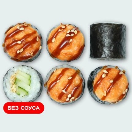 Запеченный маки с огурцом